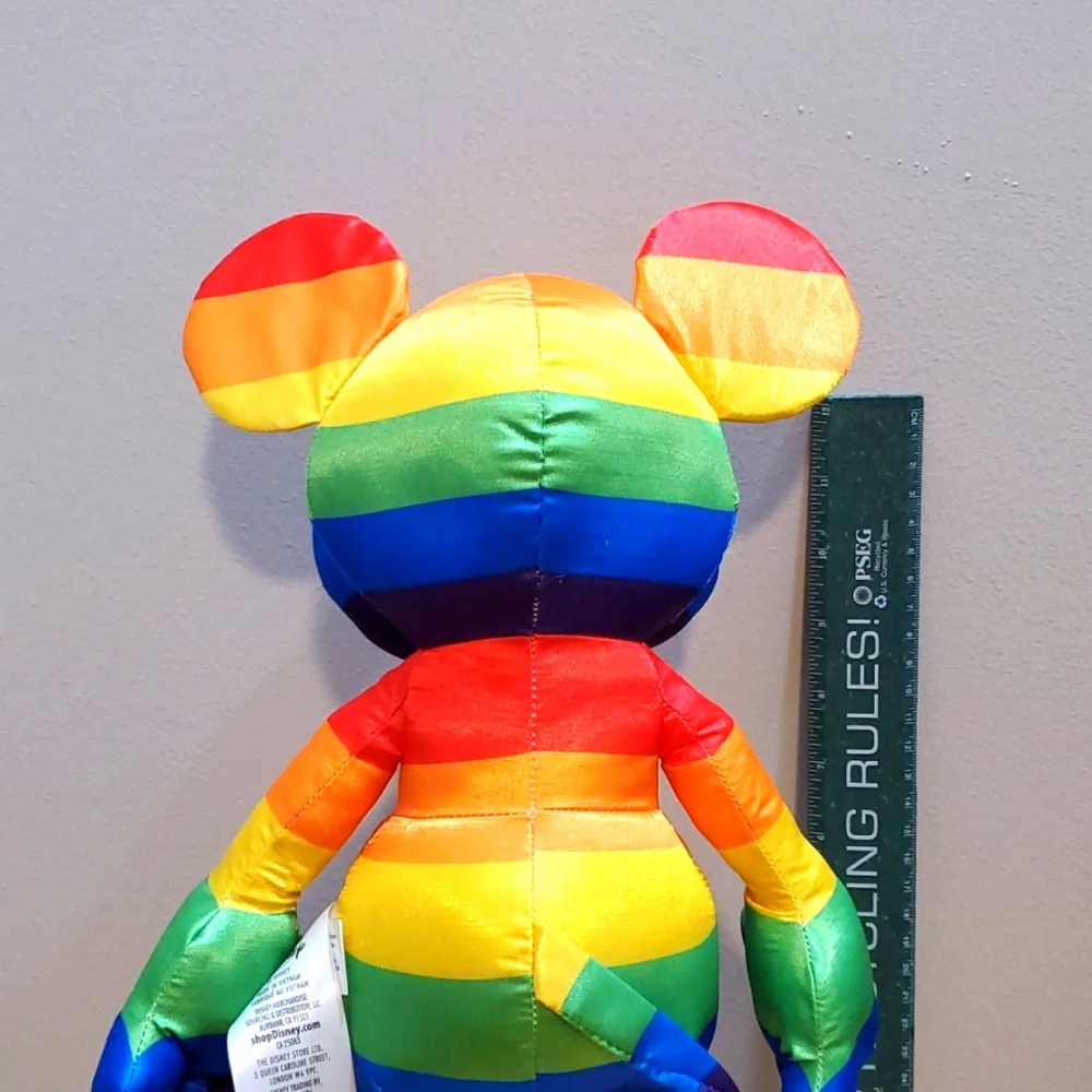 New Rainbow Pride Mickey Mouse Disney Parks Plush 15